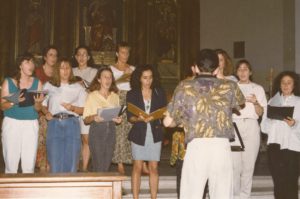 Ensayo para concierto de Pau 1995
